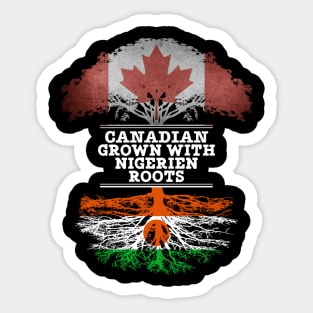 Canadian Grown With Nigerien Roots - Gift for Nigerien With Roots From Niger Sticker